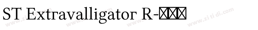 ST Extravalligator R字体转换
